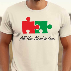Pánské vtipné tričko - Vše co potřebuješ je láska