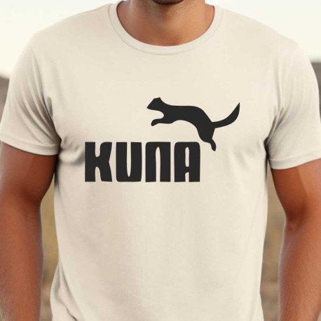 Pánské vtipné tričko - Kuna ne Puma