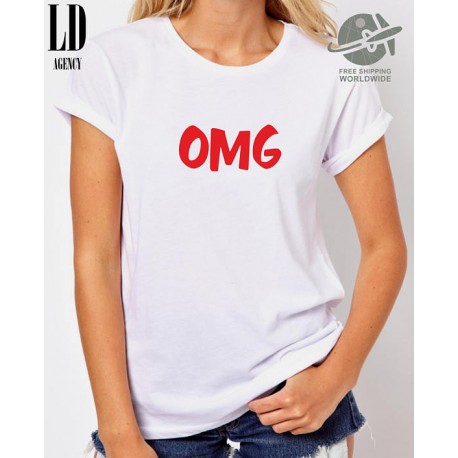 Dámské tričko s potiskem OMG