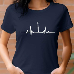 Dámské tričko – Heartbeat Klarinet