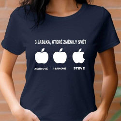 Dámské tričko - 3 jablka, které změnily svět