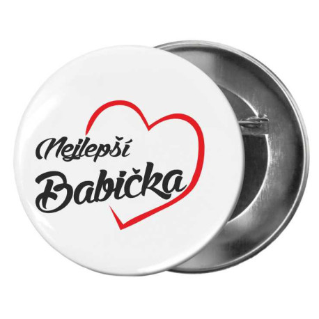 Placka - Nejlepší babička v srdíčku