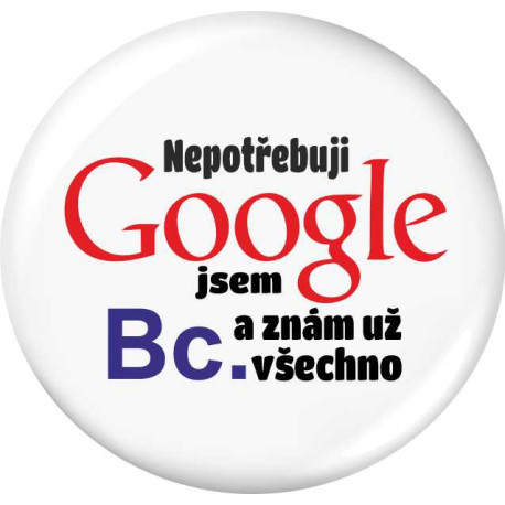 Placka - Nepotřebuji Google jsem bakalářka a znám všechno