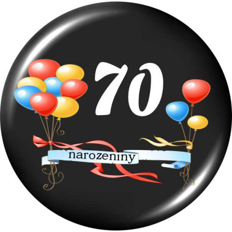 Placka - 70 let s balonky