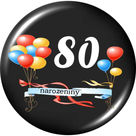 Placka - 80 let s balonky