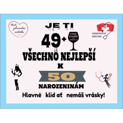 Originální přání k 50. narozeninám pro Zdravotní sestru