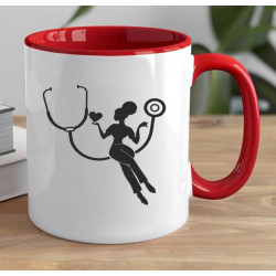 Hrnek - Zdravotní sestřička na houpačce