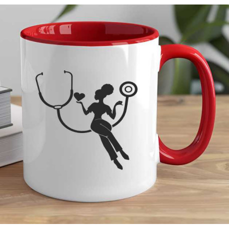Hrnek - Zdravotní sestřička na houpačce