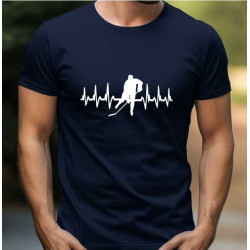 Pánské tričko - Křivka hokejisty