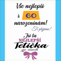 Přání k 60 narozeninám pro tetu - Jsi ta nejlepší tetička ze všech