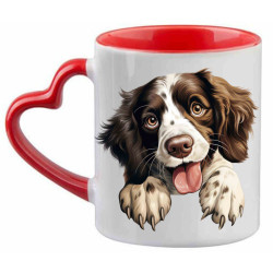 Hrnek s pejskem plemene - Anglický špringršpaněl