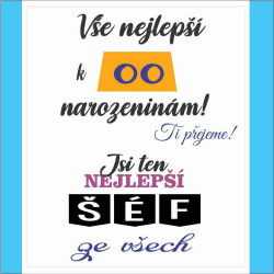 Přání pro šéfa k narozeninám