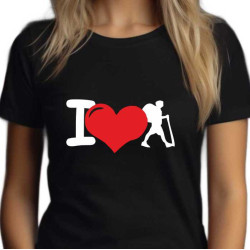 Dámské tričko - Mám ráda turistiku