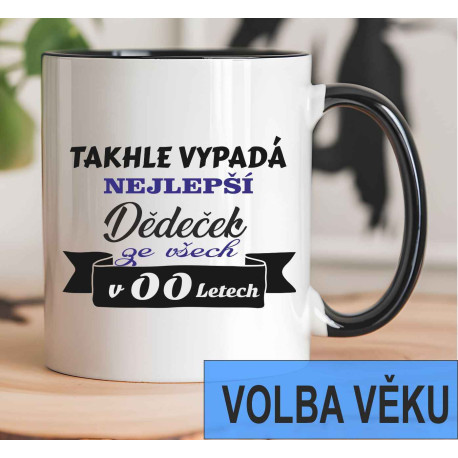 Hrnek pro Dědečka k narozeninám s vlastní volbou věku