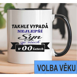 Hrnek pro syna k narozeninám s vlastní volbou věku