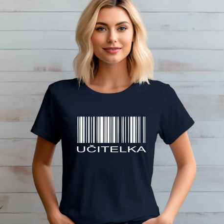 Dámské tričko - Učitelka čárový kód