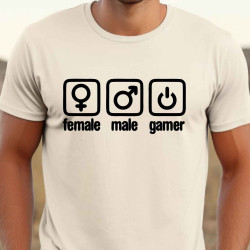 Pánské tričko - Female male Gamer