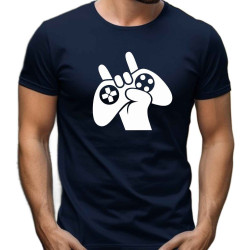 Pánské tričko - Herní ovladač s prsty paroháče