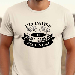 Pánské tričko - Stopnu svojí hru kvůli tobě