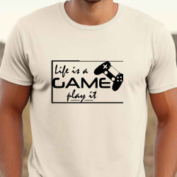 Pánské tričko - Life is Game. Play it