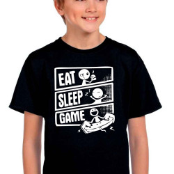 Dětské tričko Jíst spát a hrát počitačové hry