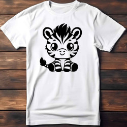 Dětské tričko s potiskem zebry