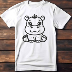 Dětské tričko s potiskem hrošíka