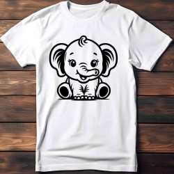 Dětské tričko s potiskem sloníka