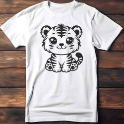 Dětské tričko s potiskem tygříka