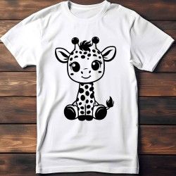 Dětské tričko s potiskem žirafky