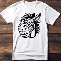 Dětské tričko s potiskem vtipného oslíka