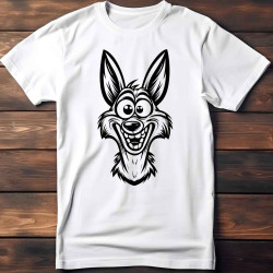 Dětské tričko s potiskem vtipného kojota