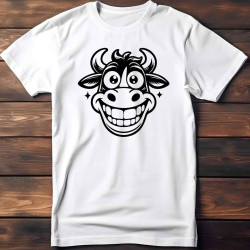 Dětské tričko s potiskem vtipné kravičky