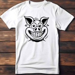 Dětské tričko s potiskem vtipného prasátka