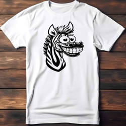 Dětské tričko s potiskem vtipné zebry