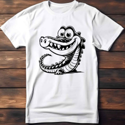 Dětské tričko s potiskem vtipného aligatora