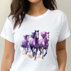 Dámské tričko - Stádo koní
