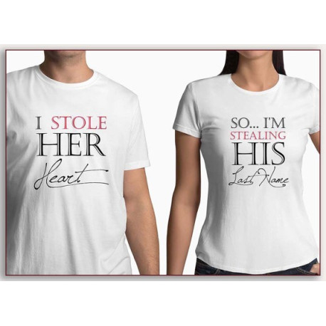 Pánské tričko pro bodoucího ženicha - Ukradl jsem její srdce