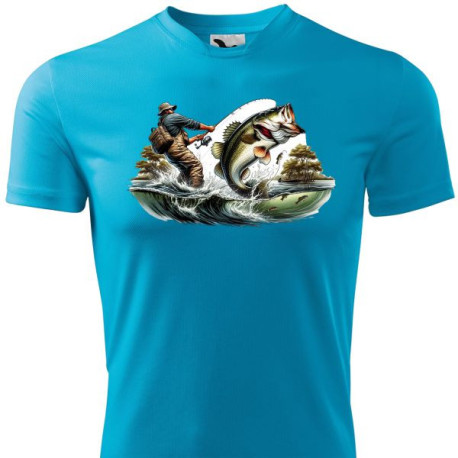 Pánské tričko - Rybář v akci