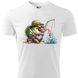 Pánské tričko - Rybář v podobě ryby