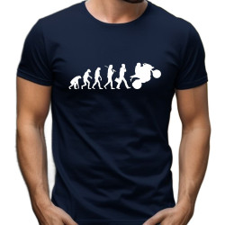 Pánské tričko - Evoluce motorkáře