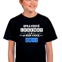 Dětské tričko Opravdové legendy se rodí v roce 2011