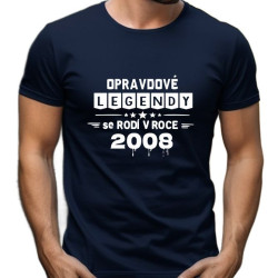 Pánské tričko - Opravdové legendy se rodí v roce 2008