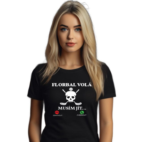 Dívčí tričko - Florbal volá musím jít