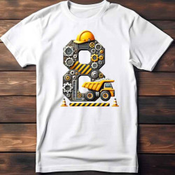 Dětské tričko k 8 narozeninám s autem