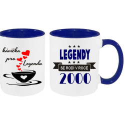 Hrnek - Legendy se rodí v roce 2000, kávička pro legendu