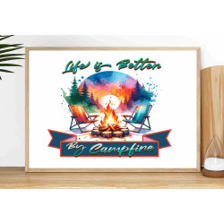 Fotoobraz Život je lepší u taboráku