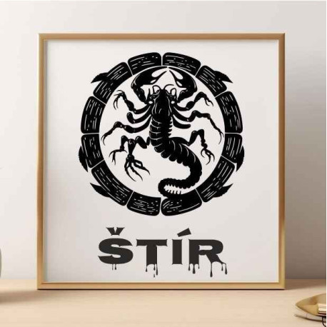 Obraz ze znamením Štír