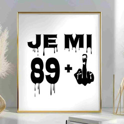 Obraz k 90. narozeninám – Je mi 89 plus prostředníček