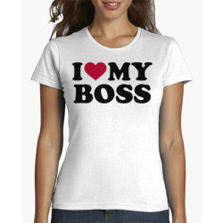 Výprodej - Dámské tričko I love my boss